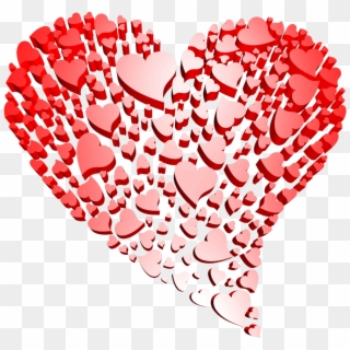 Transparent Heart Of Hearts Free Clipart - Transparent Background Heart Png, Png Download