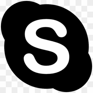 Skype Logo Png - Skype Logo Black Png, Transparent Png