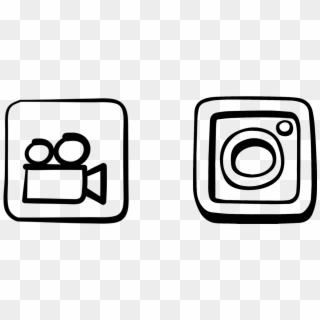 Video Icon, Instagram Icon - Line Art, HD Png Download