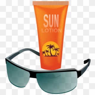 Clipart Sunglasses Day - Suntan Lotion Clipart, HD Png Download