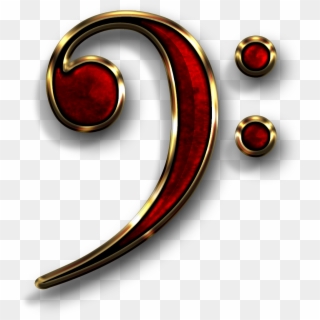 Cropped Bass Clef - Circle, HD Png Download
