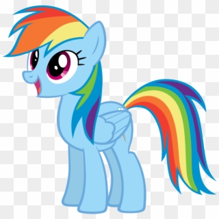 Pony Clipart Rainbow Dash - Mlp Rainbow Dash Standing, HD Png Download