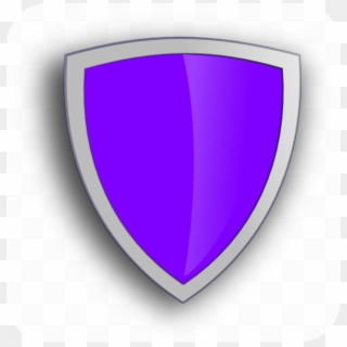 Small - Blue Cartoon Shield, HD Png Download