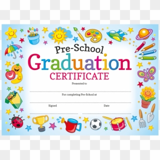 Pre School Graduation Certificate - Graduation Certificate For Preschoolers, HD Png Download