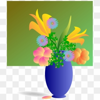 Bouquet Of Flowers Clip Art Free Vector - Bunch Of Flowers Animated, HD Png Download