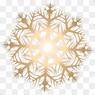 Light Snowflake - Gold Snowflakes Transparent Background, HD Png Download