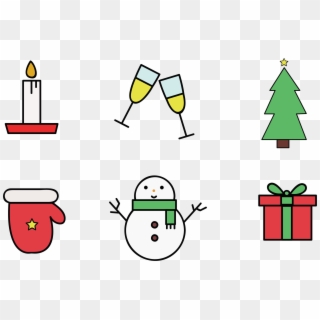 Free Christmas Vector Icon Graphics Pack - Christmas Vector Icon Png, Transparent Png