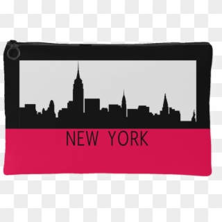 New York City Skyline Zipper Accessory Clutch Available - New York Skyscrapers Clipart, HD Png Download