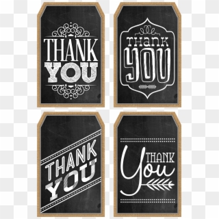 44 Free Printable Gift Tag Templates - Printable Black And White Thank You Tags, HD Png Download