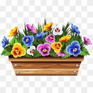 Potted Plants Clipart Planter Box, HD Png Download