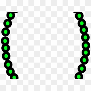 Necklace Clipart Green - Mardi Gras Beads Clip Art, HD Png Download