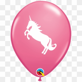 Unicorn Rose Pink Latex Balloons - Ballon Anniversaire 3 Ans, HD Png Download