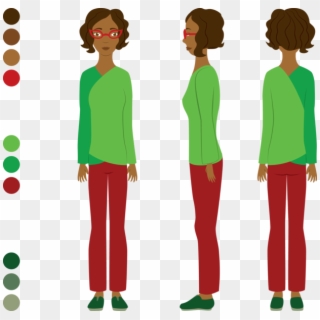 Vector Character Turnaround - Character Turnaround Vector, HD Png Download