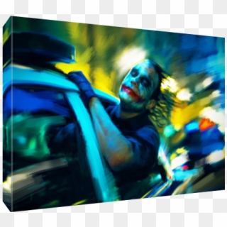 Heath Ledger Joy Ride - Joker Police Car Canvas, HD Png Download
