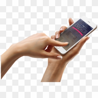 Iphones Png In Female Hands, Transparent Png