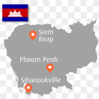 Atalian Covers The Whole Cambodian Territory And Has - Map Of Cambodia Png, Transparent Png