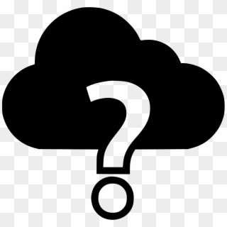 Png File - Cloud With Question Mark, Transparent Png