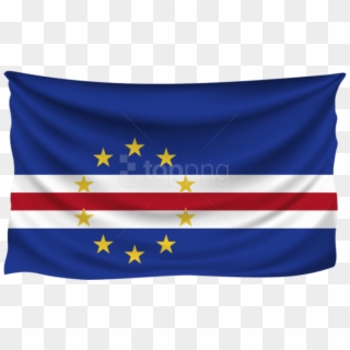 Free Png Download Cabo Verde Wrinkled Flag Clipart - Flaga Wysp Zielonego Przylądka, Transparent Png