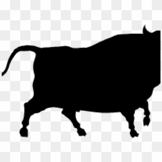 Bull Silhouette - Silhouette, HD Png Download