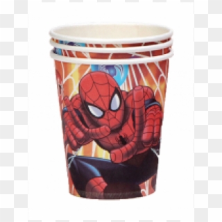 Copo De Papel Descartável Hombre Araña P/ Aniversário10 - Spider-man, HD Png Download