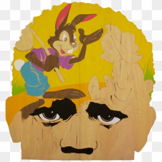 Acrylic On Wood - Cartoon, HD Png Download