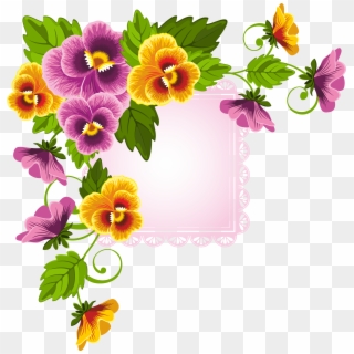 Flower Floral Design Stock Photography - Flower Border Designs For Paper, HD Png Download