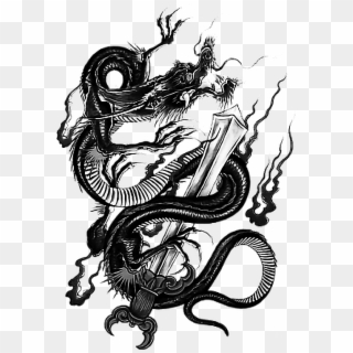 #tattoo #irezumi #dragon #dragonballz #yakuza #ninja - Yakuza Dragon Logo, HD Png Download