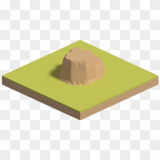Low Poly Mountain Terrain - Chocolate, HD Png Download