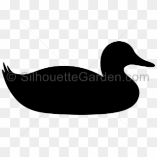 Duck On Water Silhouette , Png Download - Duck Silhouette, Transparent Png