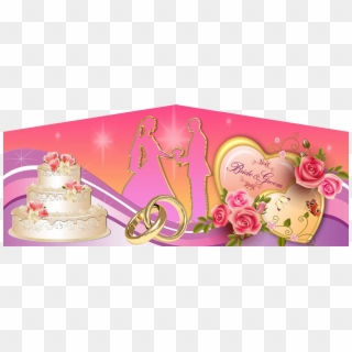Wedding Hearts Banner - Cake Decorating, HD Png Download