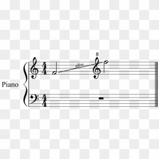 Glissando Goes Through Clef - Beethoven Symphony 1 Theme, HD Png Download