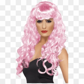 moeilijk tevreden te krijgen Teken Vul in Siren Pink Wig - Witte Pruik Lang Haar, HD Png Download - 600x951(#3821747)  - PngFind