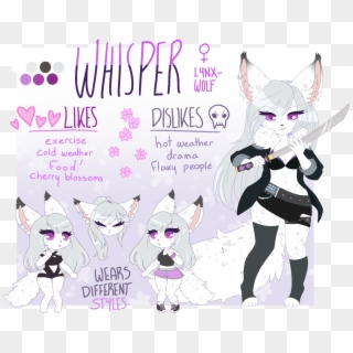 Whisper Ref [comm] - Cartoon, HD Png Download