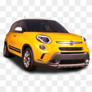 Yellow Fiat 500l Car - Fiat 500l Trekking Usa, HD Png Download