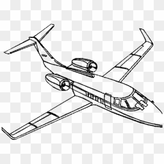 Coloring Page For - Airplane Jet Coloring, HD Png Download
