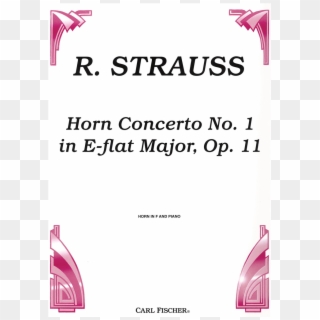 Richard Strauss Horn Concerto No - Poster, HD Png Download