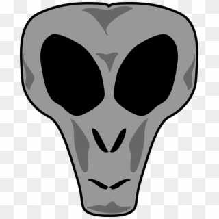 Alien Monster Skull Head Face Creature Demon - Alien Head, HD Png Download
