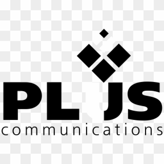 Plus Communications Logo Black And White - Graphic Design, HD Png Download