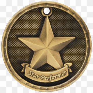 Star Performer 3d Medal - 3d Medal, HD Png Download