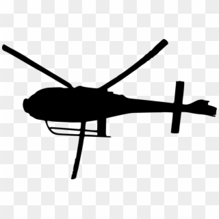Helicopter Top View Silhouette Png - Top Helicopter Silhouette, Transparent Png
