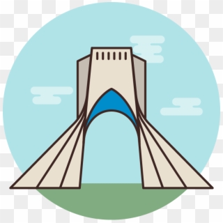 List Of Tehran City Tours - Azadi Tower Vector, HD Png Download