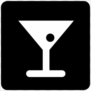 File - Cocktail-icon - Svg - Cocktail Icon White Png, Transparent Png