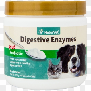 Naturvet Healthy Probiotics And Digestive Enzyme Powder - Best Digestive Enzymes For Dogs, HD Png Download
