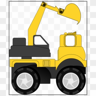 Maquinaria Pesada, Camión, Construcción - Cartoon Excavator, HD Png Download