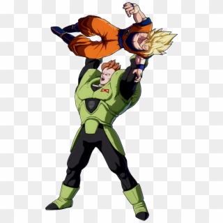 Lythero 🎮 On Twitter - Android 16 Dunking Goku, HD Png Download