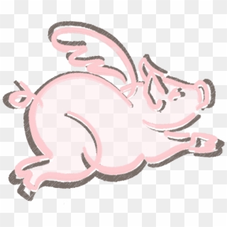When Pigs Take Flight - Illustration, HD Png Download