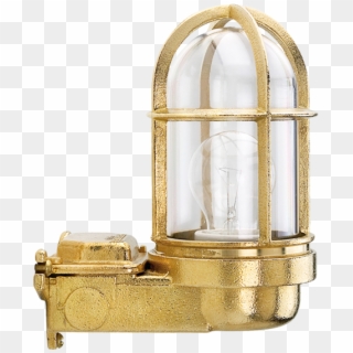 Brass Right Arm Bulkhead Lamp - Lantern, HD Png Download