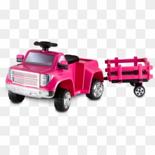 Heavy Hauling Pick-up With Tow Along Trailer - Kid Trax, HD Png Download