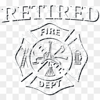 Retired Fire Dept - Illustration, HD Png Download