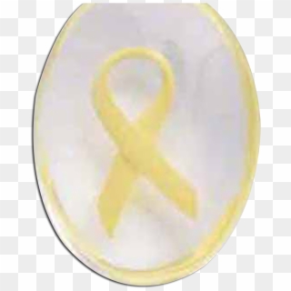 Worry Stone Awareness Yellow Ribbon Key Ring - Emblem, HD Png Download